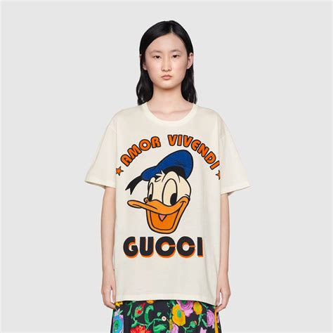 disney x gucci donald duck t-shirt|goat disney gucci shoes.